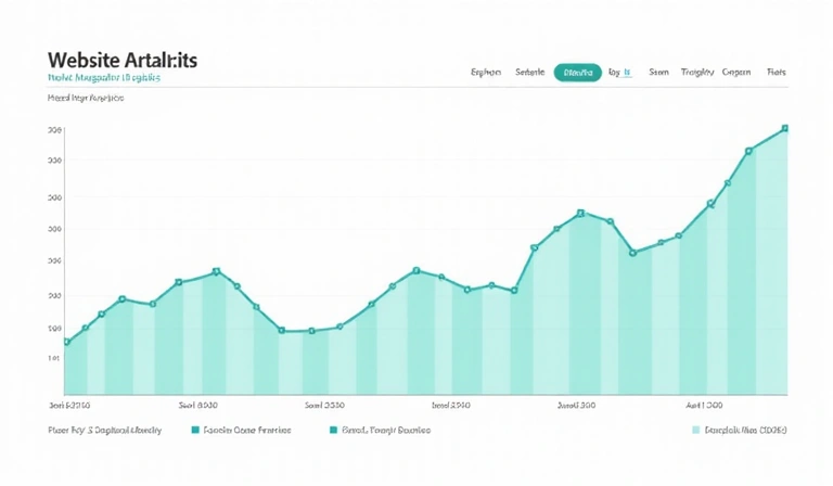 Grafico a barre che mostra i dati di analisi del sito web