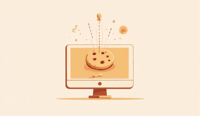 Rappresentazione grafica di un cookie digitale