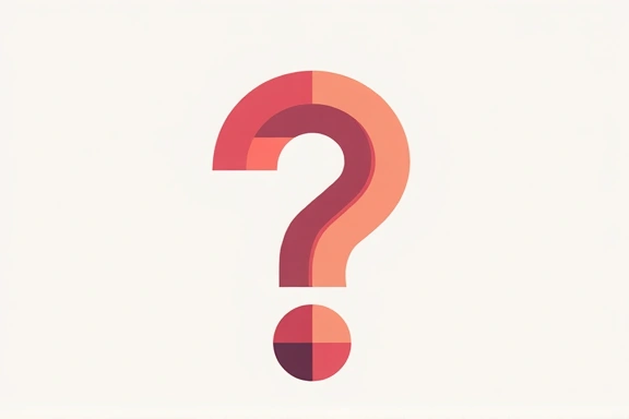Immagine astratta di un punto interrogativo stilizzato o di un cervello che pensa