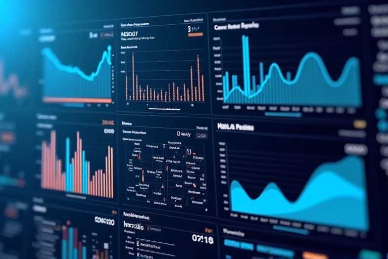 Grafici e diagrammi che rappresentano l'analisi dei dati di navigazione